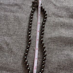 HEIDI DAUS Hematite/ grey/ black Beaded Necklace with free included extender